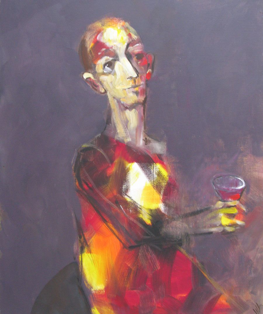 Peinture format xxl NAZDRAVE – IVAN TZONEV – 100 × 81 cm