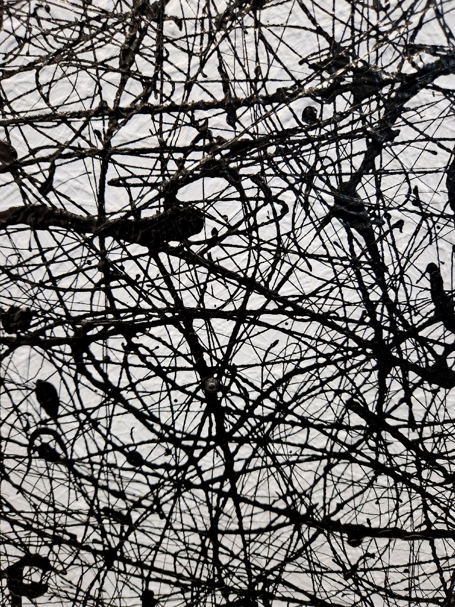 Peinture World 1 de NASH dans un intérieur – 120 × 120 cm