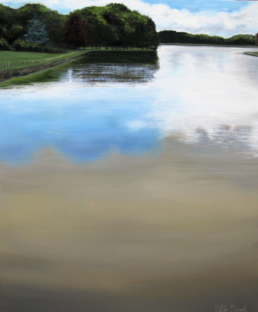 Peinture moyen format CHANTILLY II – ELISE BARAT – 81 × 65 cm