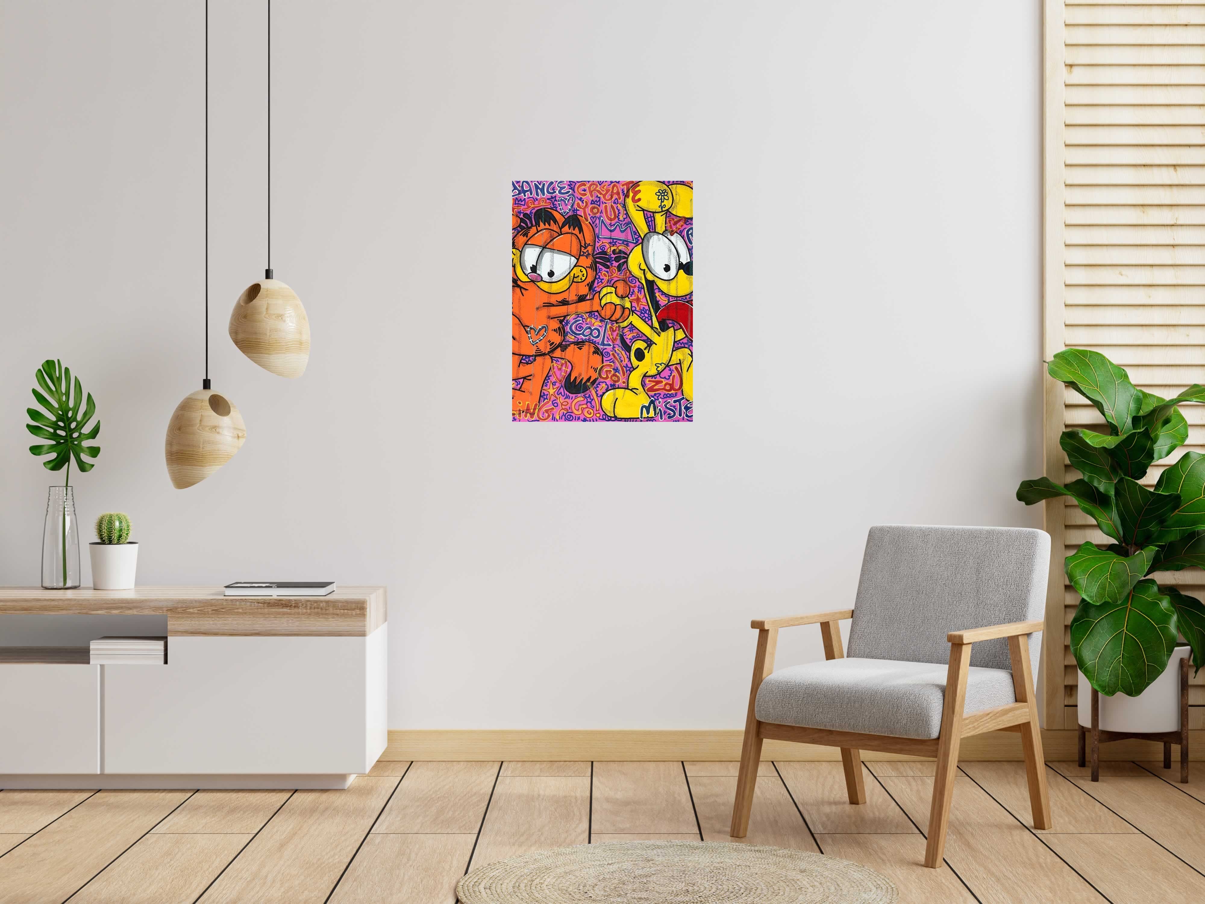 Peinture Just Dance de RICO SAB dans un intérieur – 60 × 80 cm