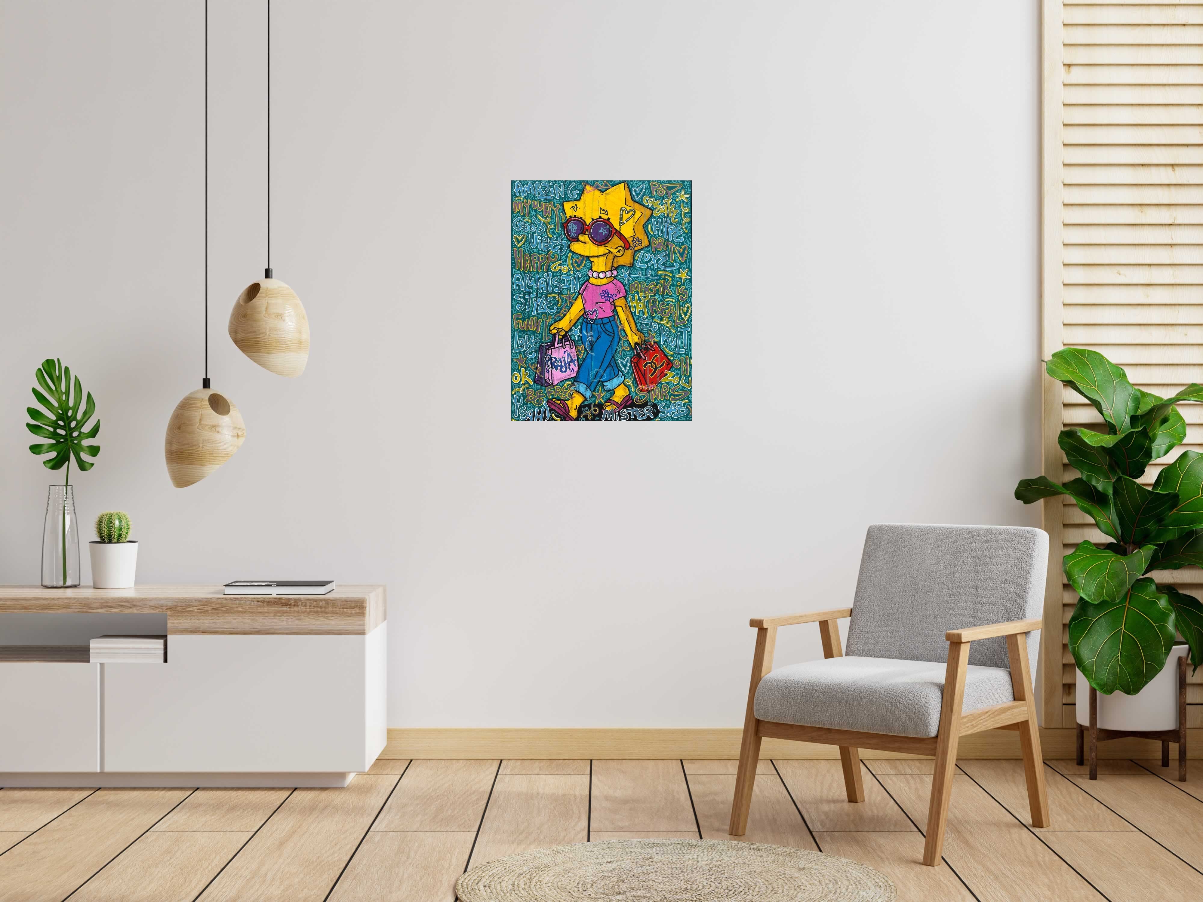 Peinture Luxe Kult de RICO SAB dans un intérieur – 60 × 80 cm