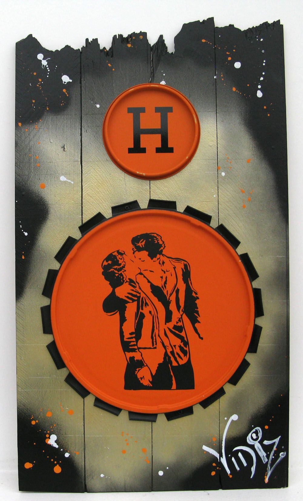 Peinture moyen format HERMES DOISNEAU – VIDIZ – 74 × 41 cm