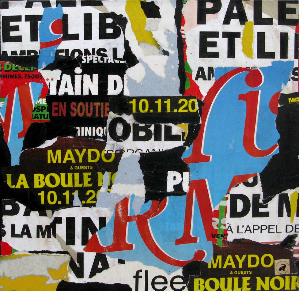 Peinture street art petit format Urbanité – PODKOL – 40 × 40 cm