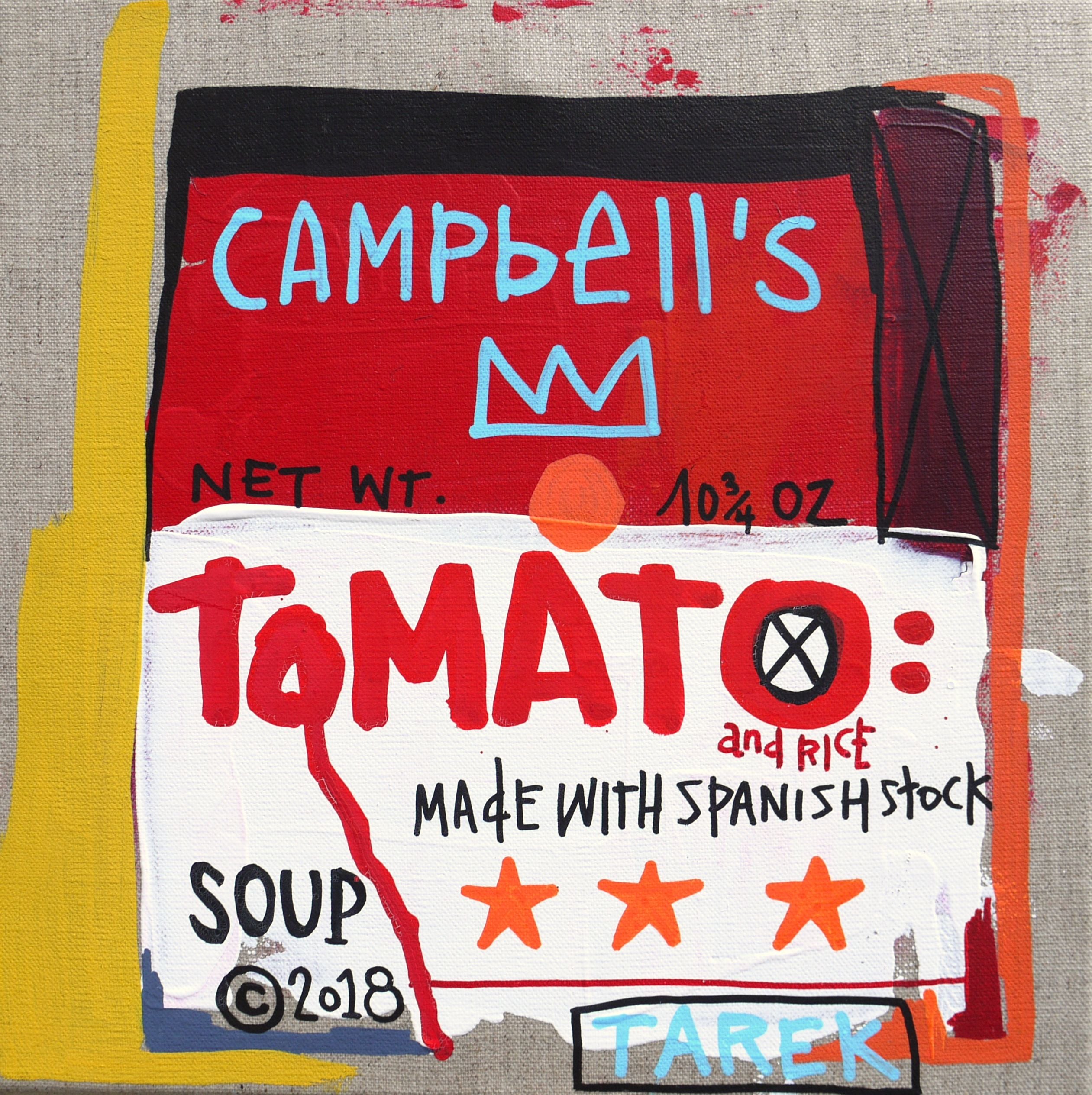 Peinture street art petit format Tomato – TAREK – 30 × 30 cm