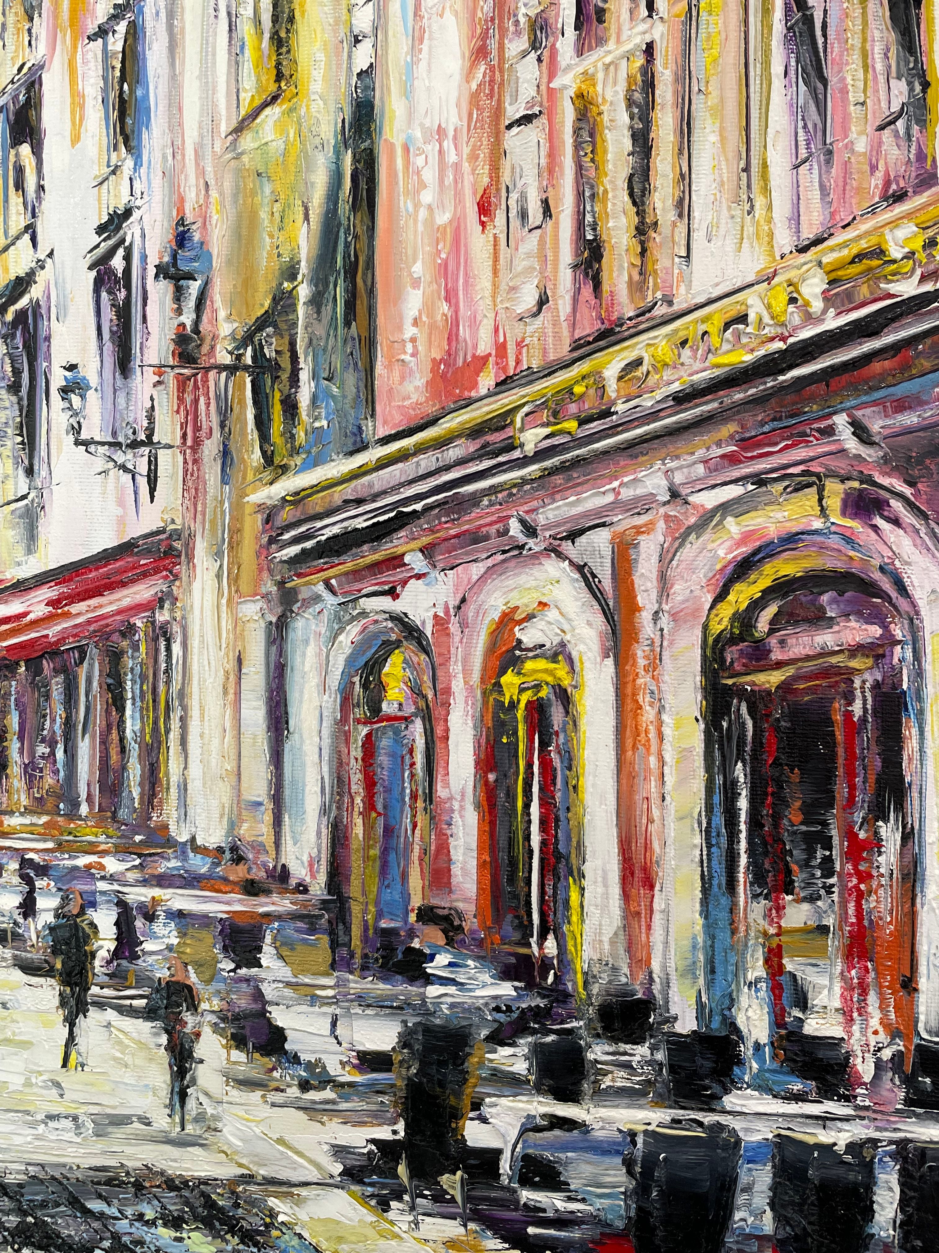 Tableau de PHIL a pour titre  Le Pal - Rue St Jean, Lyon style figuratif dim : PHILprix:550