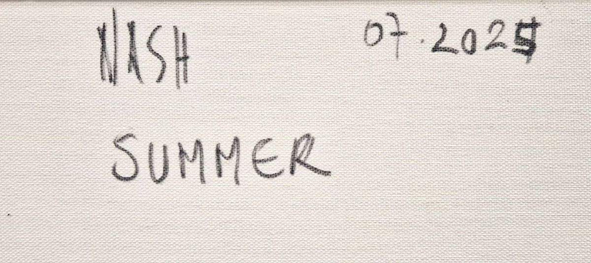 Tableau de NASH a pour titre  Summer style abstrait dim : NASHprix:700