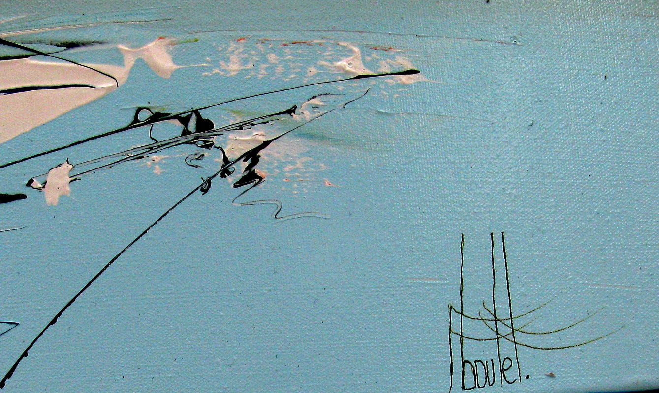 Tableau de F. BOUTET a pour titre  MARINE ABSTRAITE 116 style abstrait dim : F. BOUTETprix:1000