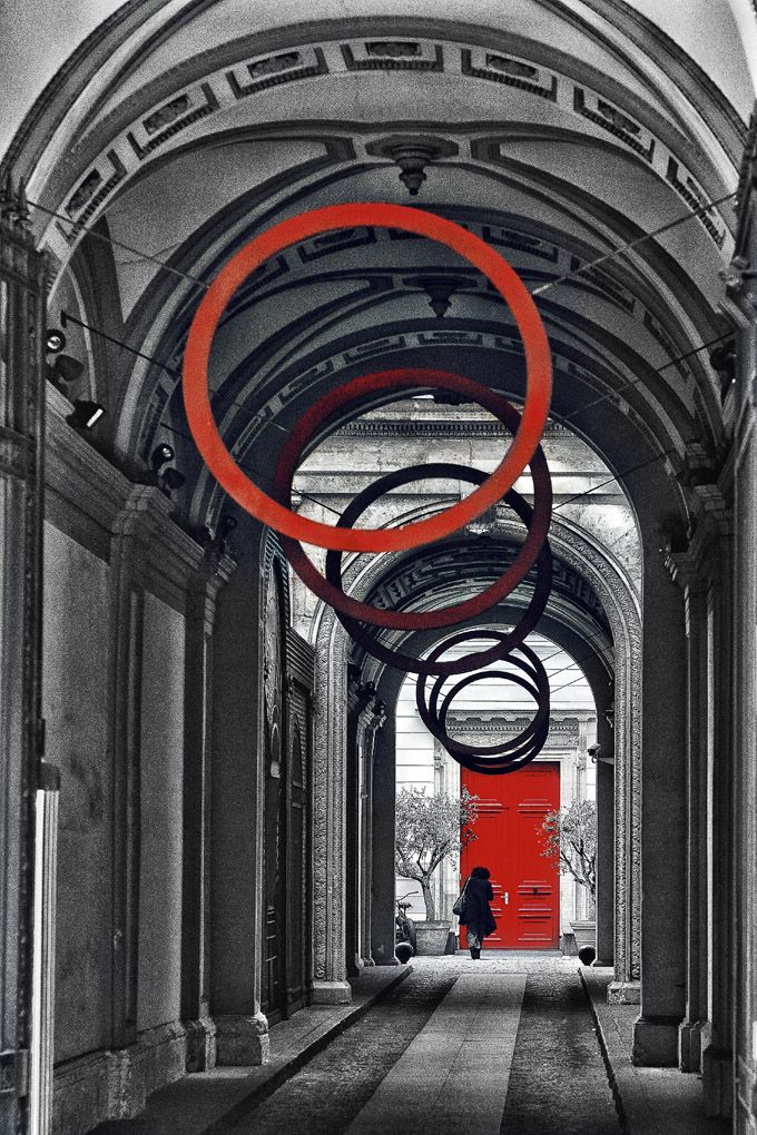 Photographie figuratif petit format blanc et noir TOURBILLON – DOV ADJEDJ – 36 × 24 cm