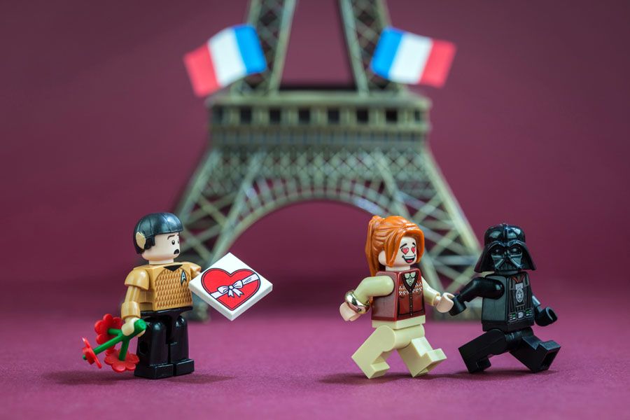 Photographie graphique petit format I LOVE PARIS – SAMSOFY – 24 × 36 cm