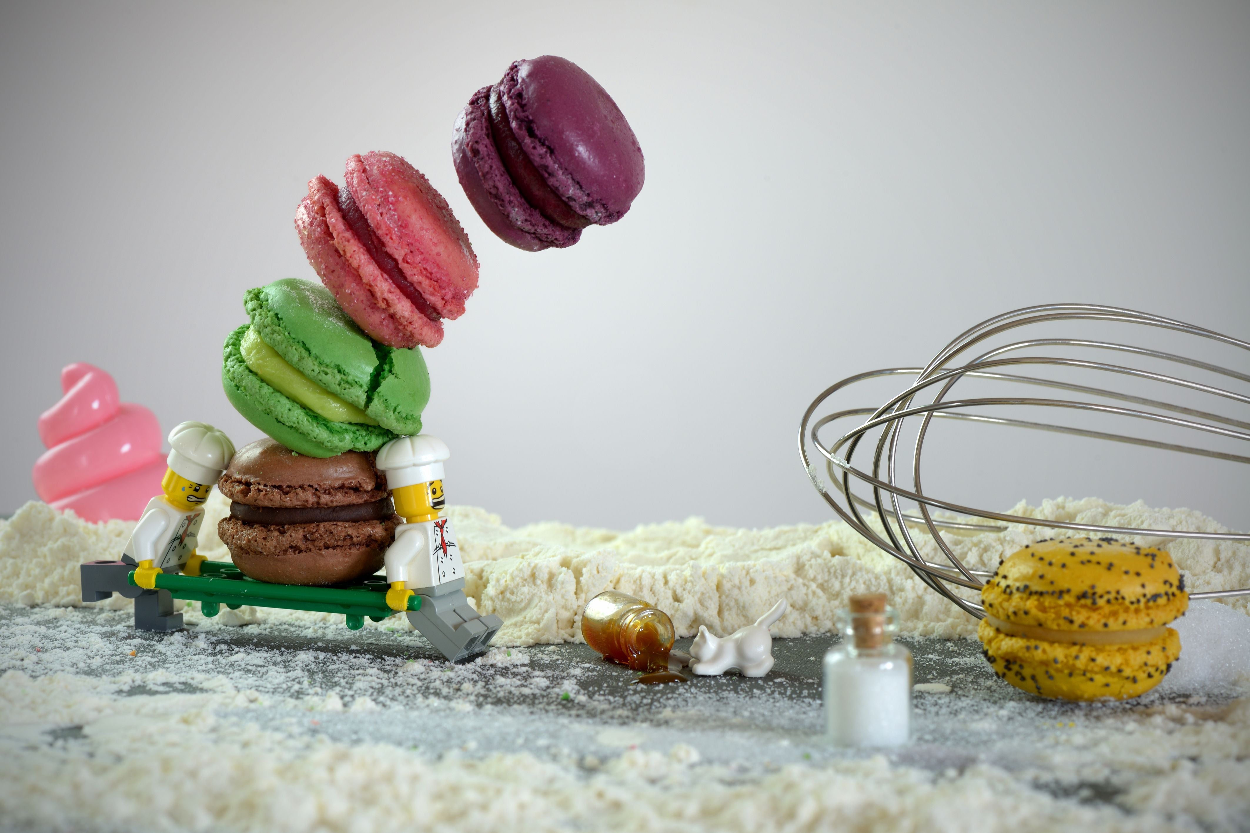 Photographie graphique petit format MACARONS – SAMSOFY – 36 × 2 cm
