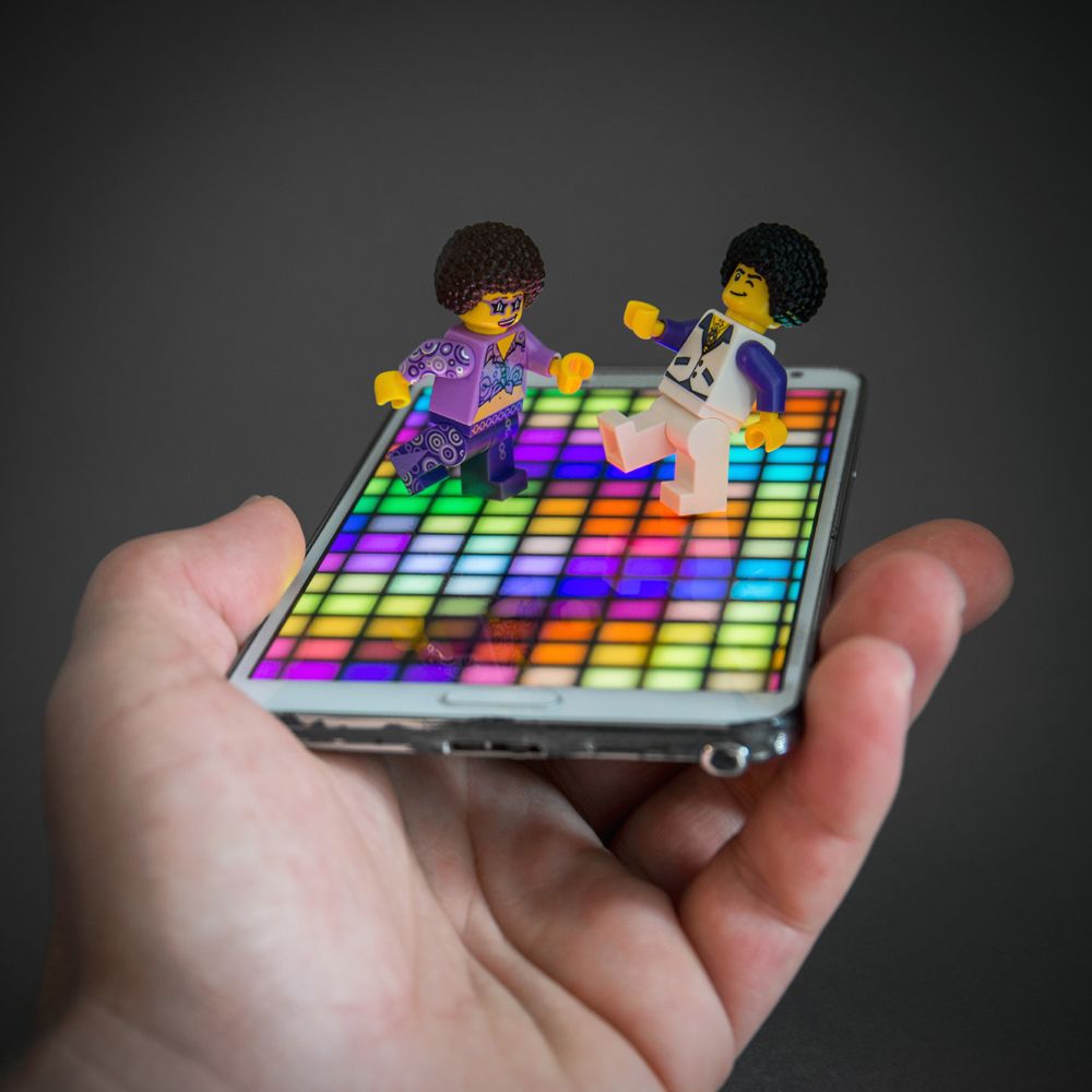 Photographie petit format DISCO – SAMSOFY – 30 × 30 cm