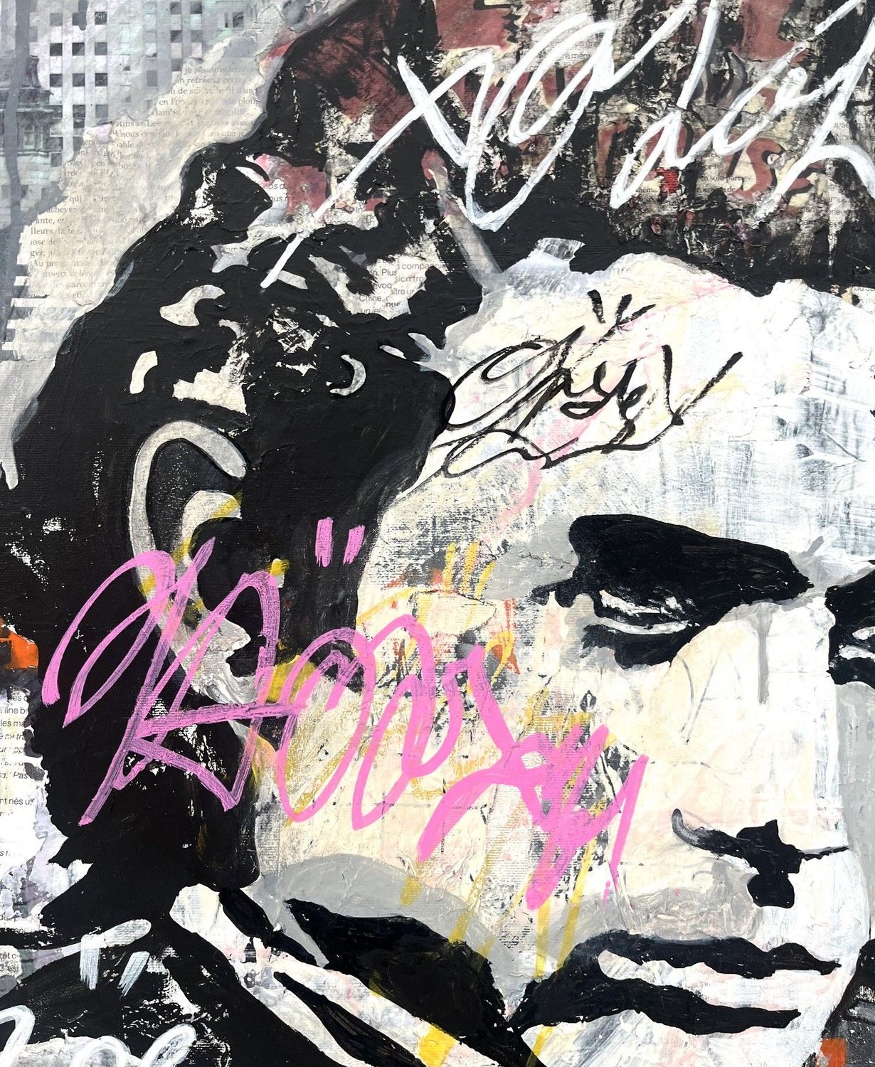 Tableau de PATRICIA GADISSEUR a pour titre  Plays Himself style graffiti, street pop art dim : PATRICIA GADISSEURprix:800