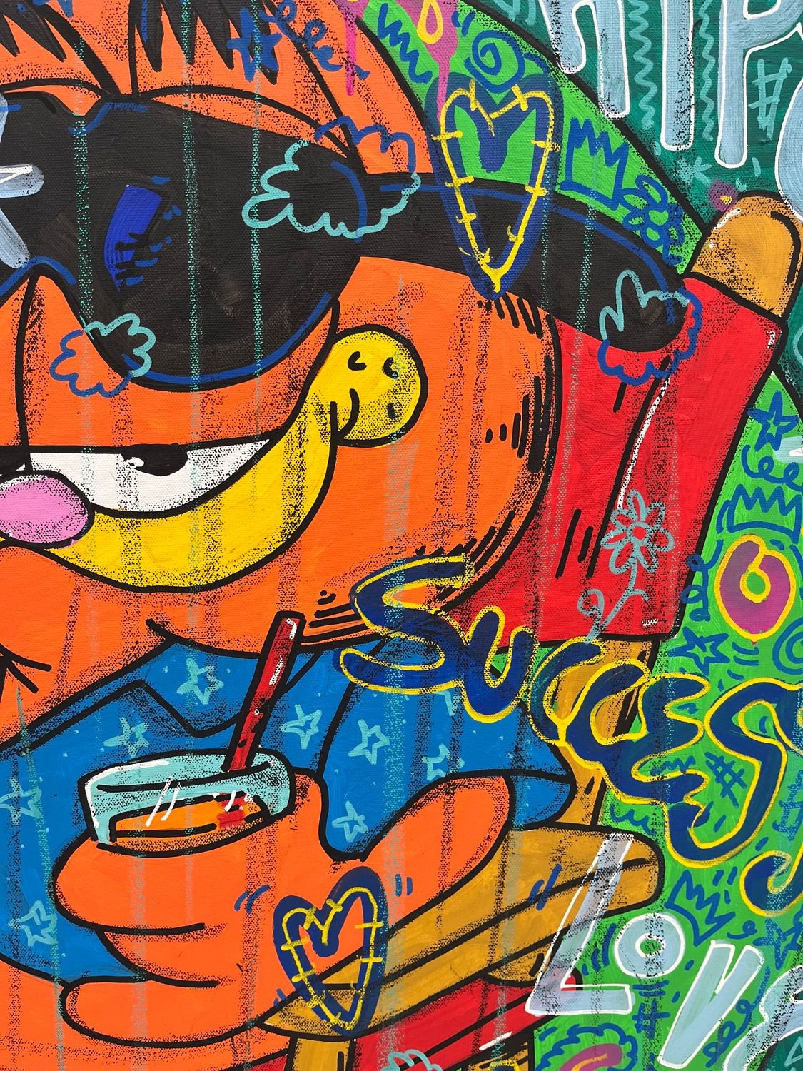 Tableau de RICO SAB a pour titre  Relax style street pop art, street art dim : RICO SABprix:600
