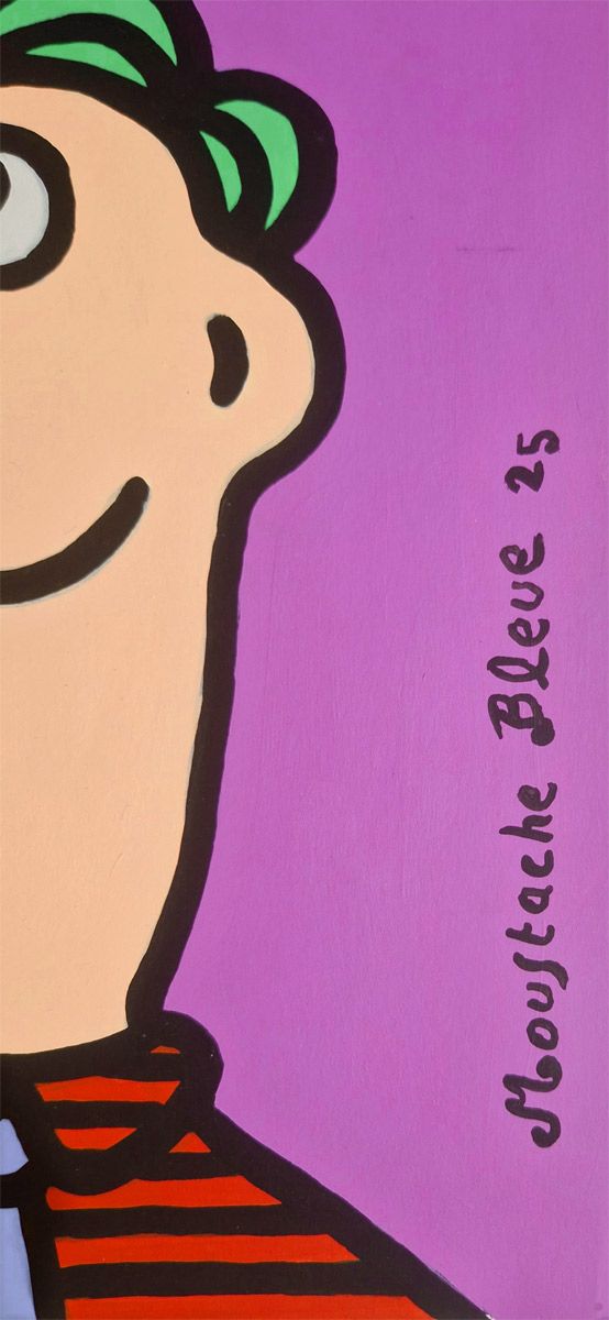 Dessin de MOUSTACHE BLEUE a pour titre  Rêver espérer style figuratif dim : MOUSTACHE BLEUEprix:70