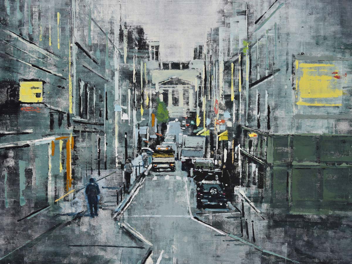 Editions d'art de ADRIEN FAVEAU a pour titre  RUE D'HAUTEVILLE I style figuratif dim : ADRIEN FAVEAUprix:70
