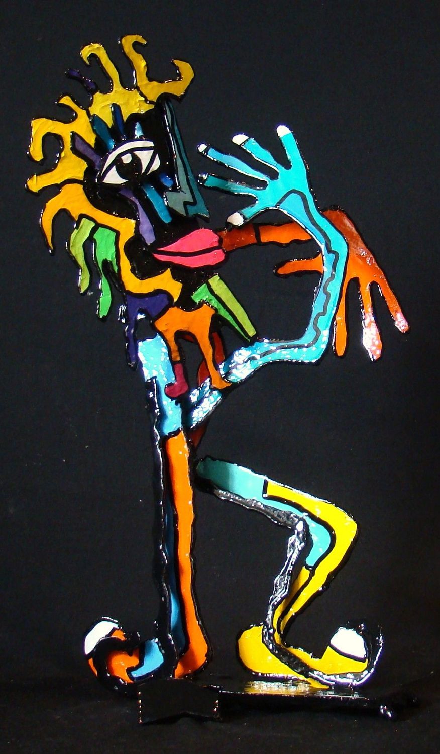Sculpture graphique petit format Ceci n'est pas un Bras d'honneur – MICHADU – 35 × 59 cm
