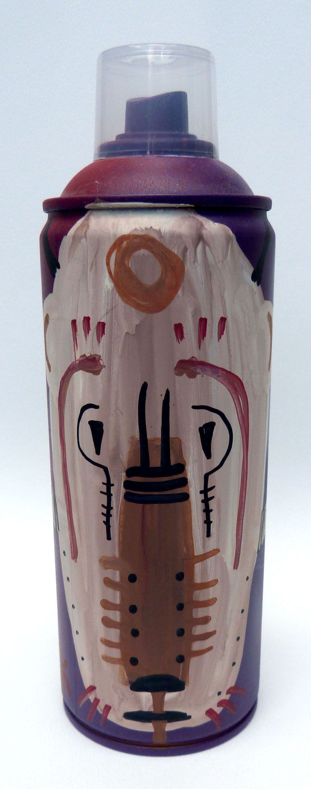 Sculpture graphique petit format BOMBE 5 – TAREK – 20 × 7 cm