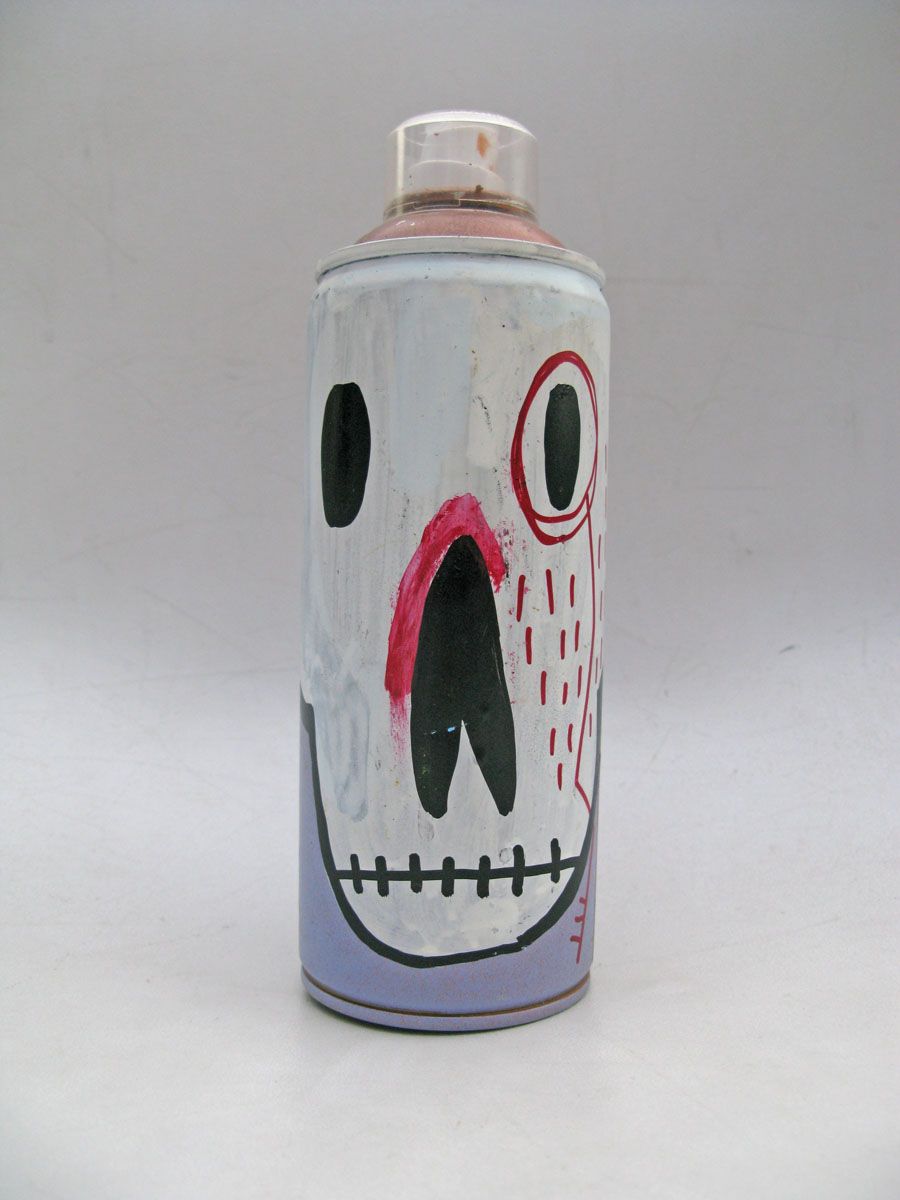 Sculpture graphique petit format BOMBE LE MUSC ET LA MYRHE – TAREK – 7 × 20 cm