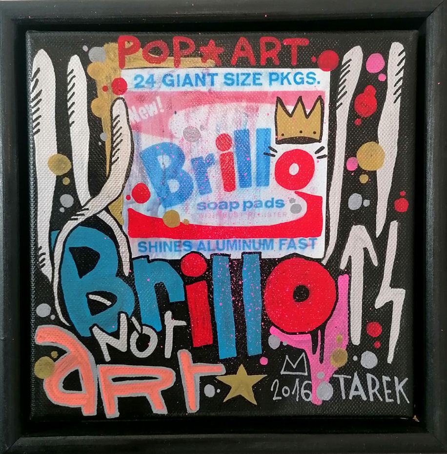 Sculpture graphique petit format BRILLO – TAREK – 23 × 23 cm