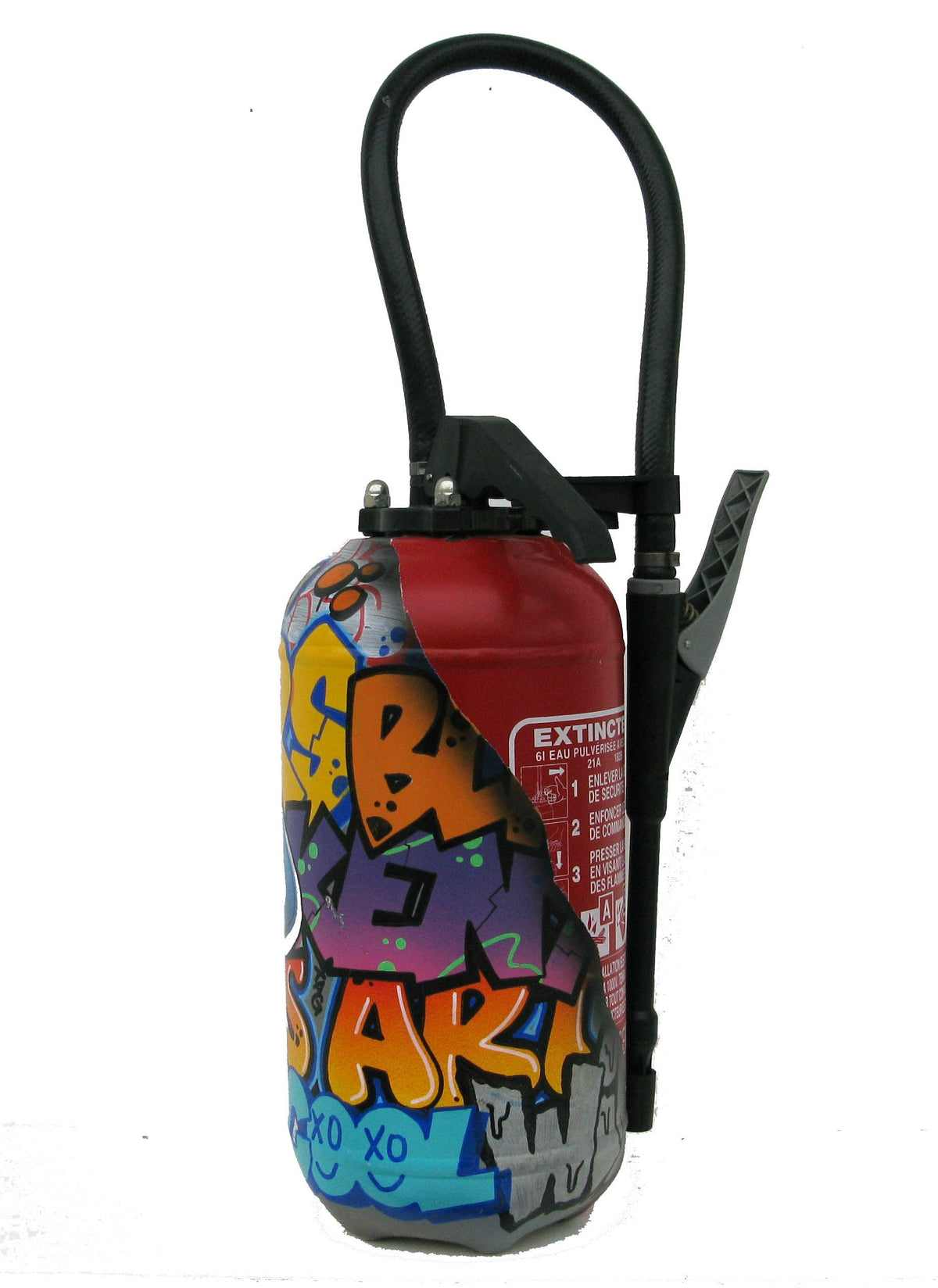 Sculpture street art petit format FIRE ART – KENY – 20 × 63 cm