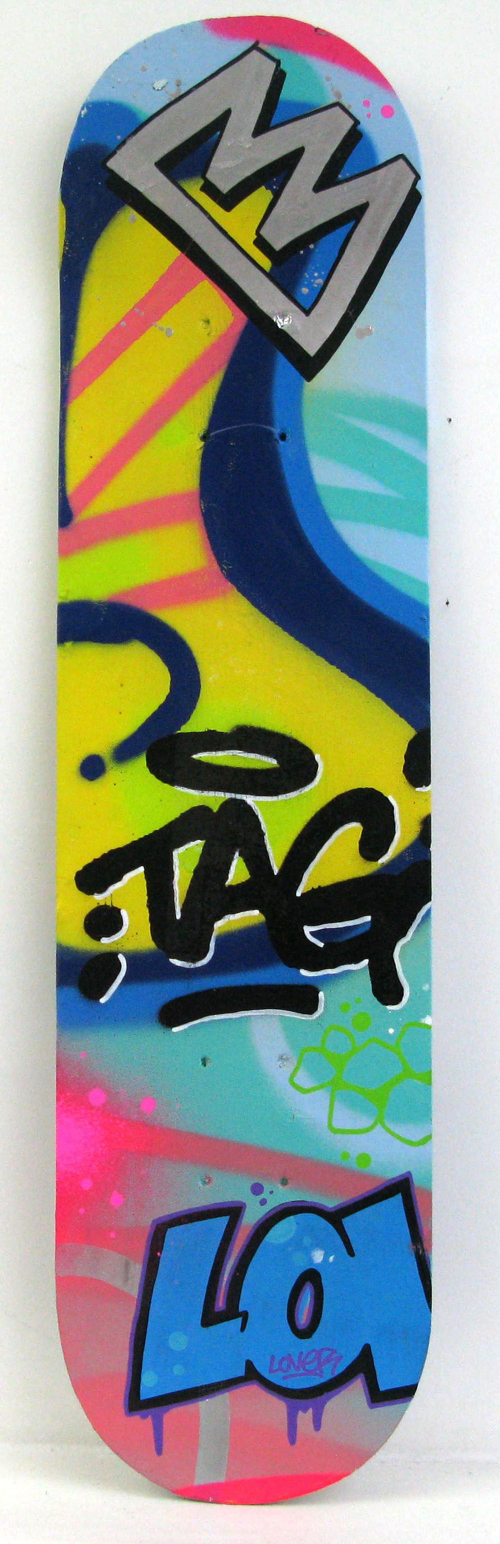 Sculpture street art petit format TAF LOL – KENY – 73 × 20 cm