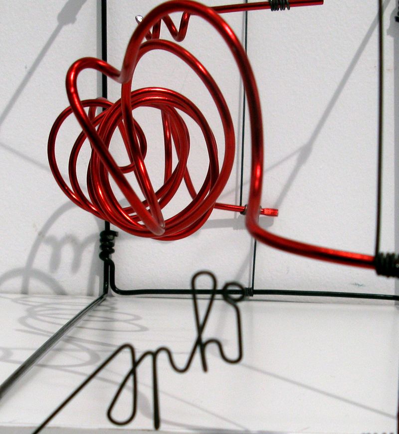 Sculpture de JPHI a pour titre  Aimer Rouge grand 1 style figuratif dim : JPHIprix:300