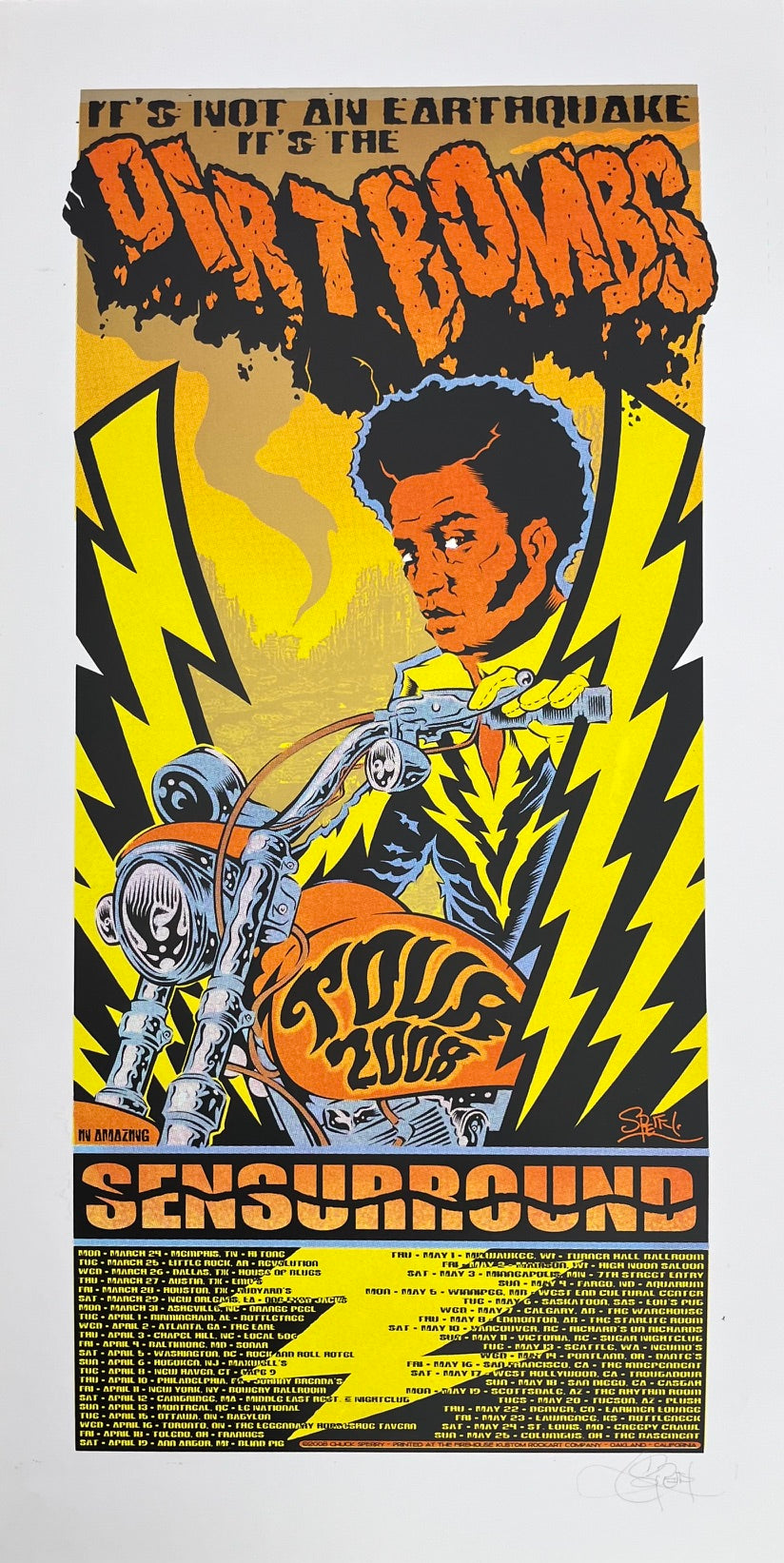 Serigraphie archives chuck sperry moyen format DIRT BOMBS 2008 – CHUCK SPERRY – 89 × 45 cm