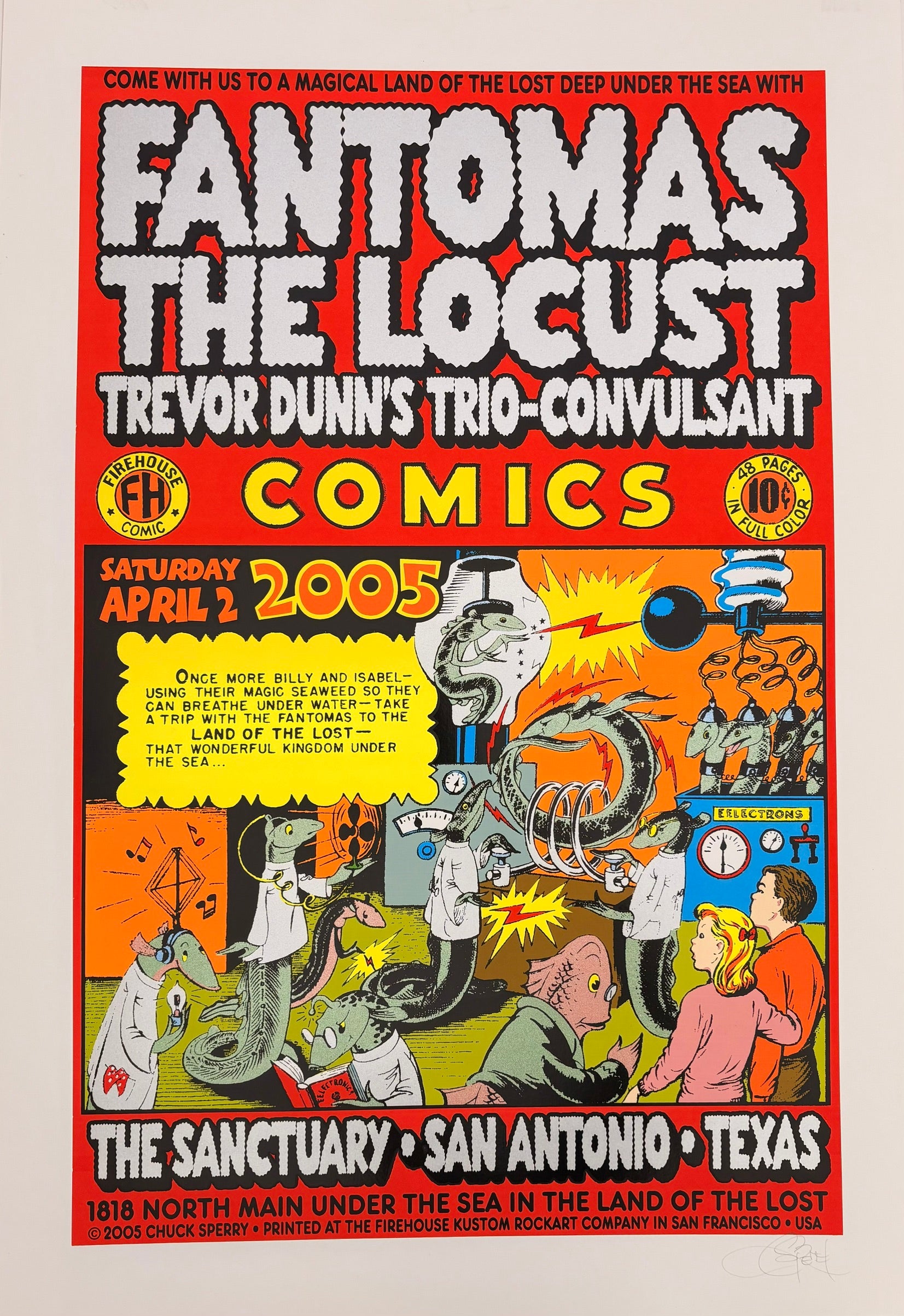 Serigraphie archives chuck sperry moyen format FANTOMAS THE LOCUST 2005 – CHUCK SPERRY – 85 × 59 cm