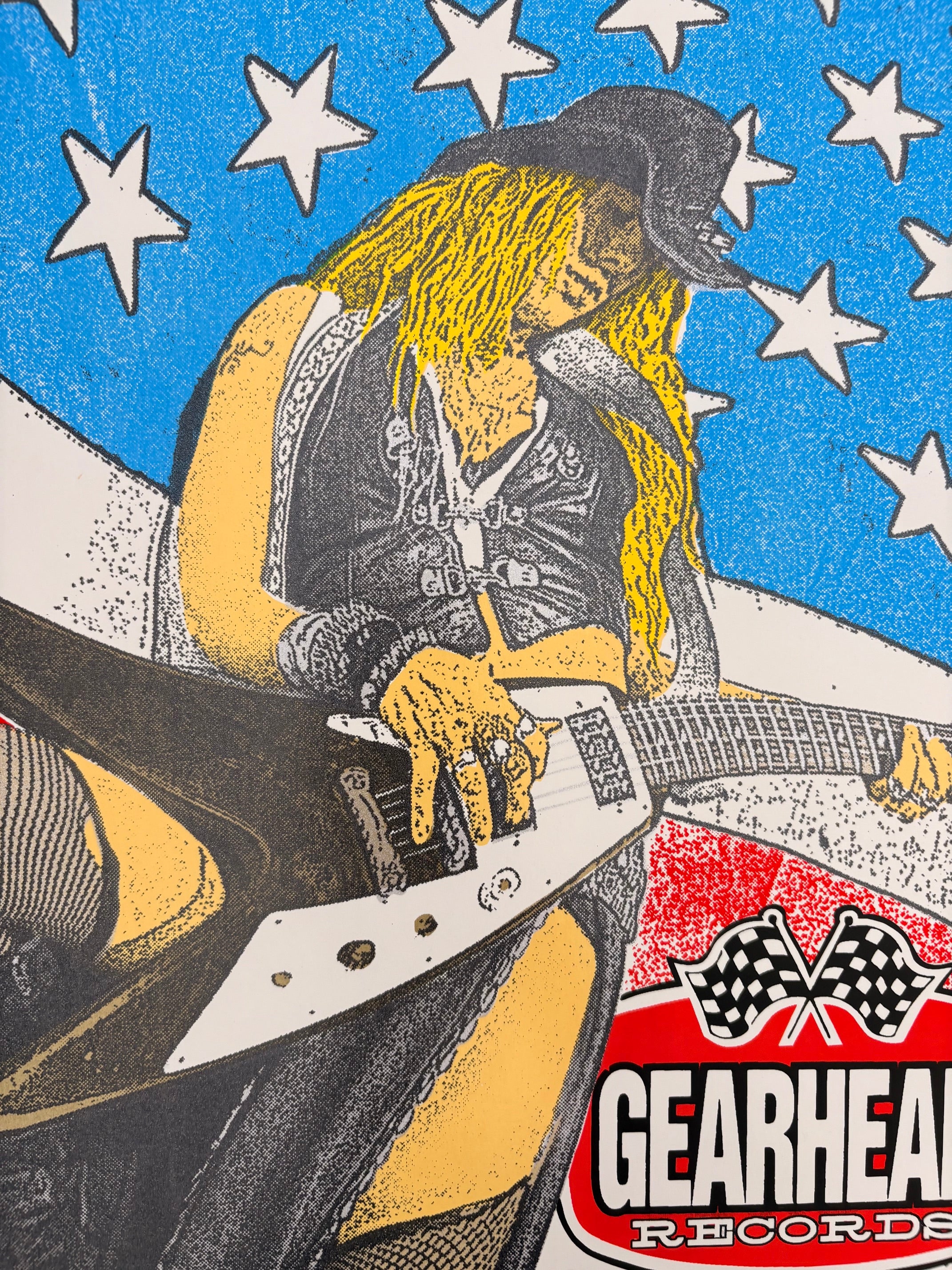 Serigraphie GEARFEST 2002 de CHUCK SPERRY dans un intérieur – 64 × 48 cm