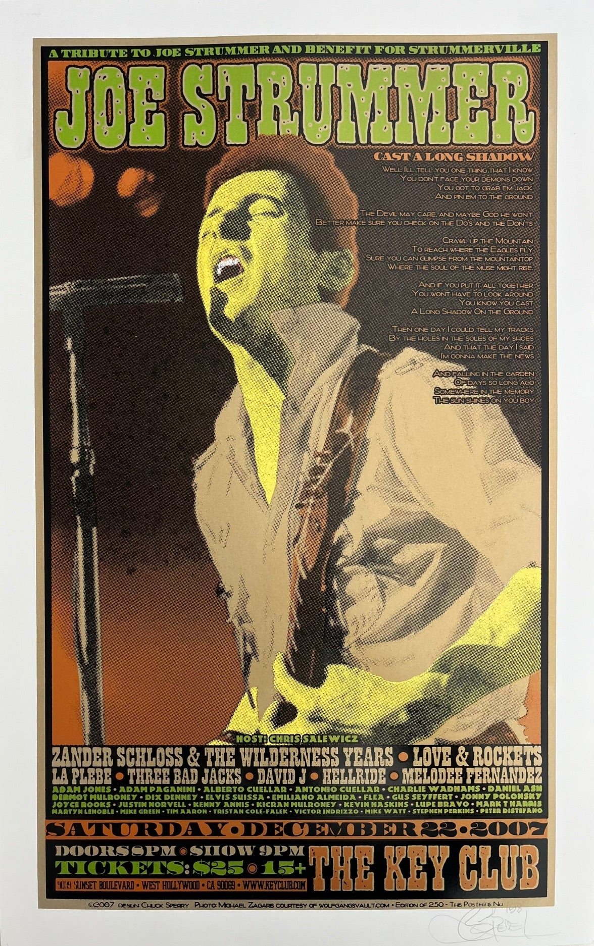 Serigraphie archives chuck sperry moyen format JOE STRUMMER 2007 – CHUCK SPERRY – 64 × 40 cm