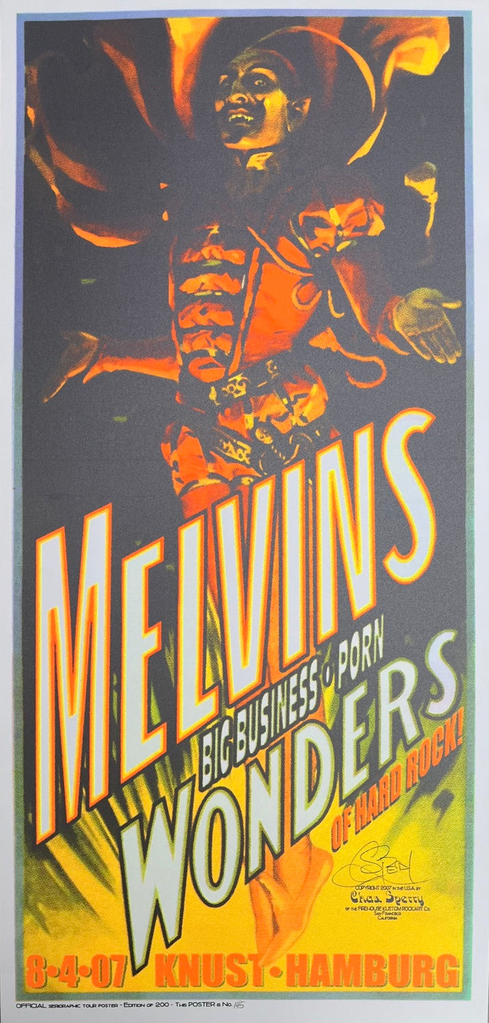 Serigraphie archives chuck sperry moyen format MELVINS 2007 – CHUCK SPERRY – 62 × 49 cm