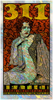 Serigraphie figuratif moyen format 311 lava – CHUCK SPERRY – 46 × 89 cm