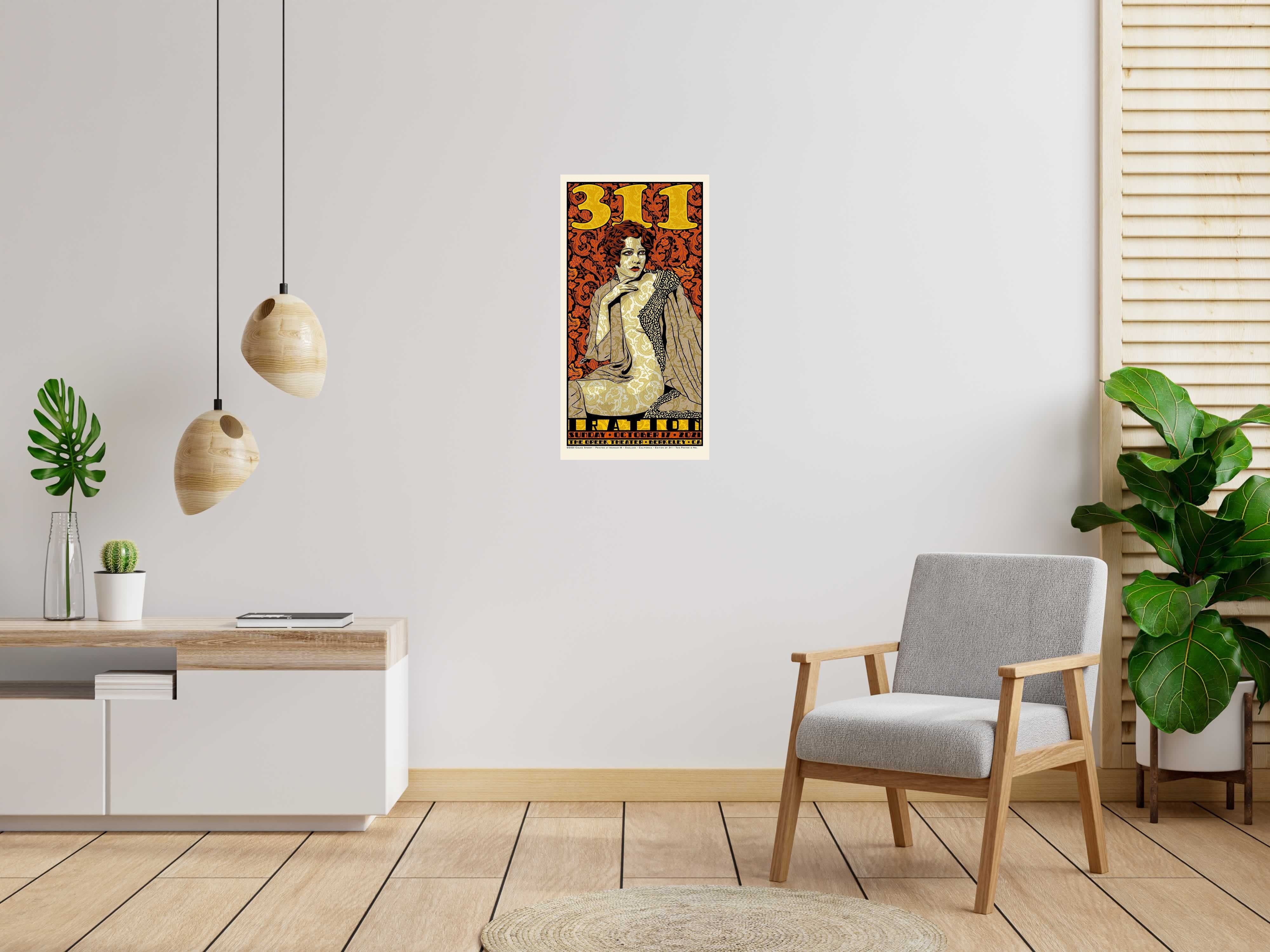 Serigraphie 311 regular de CHUCK SPERRY dans un intérieur – 46 × 89 cm