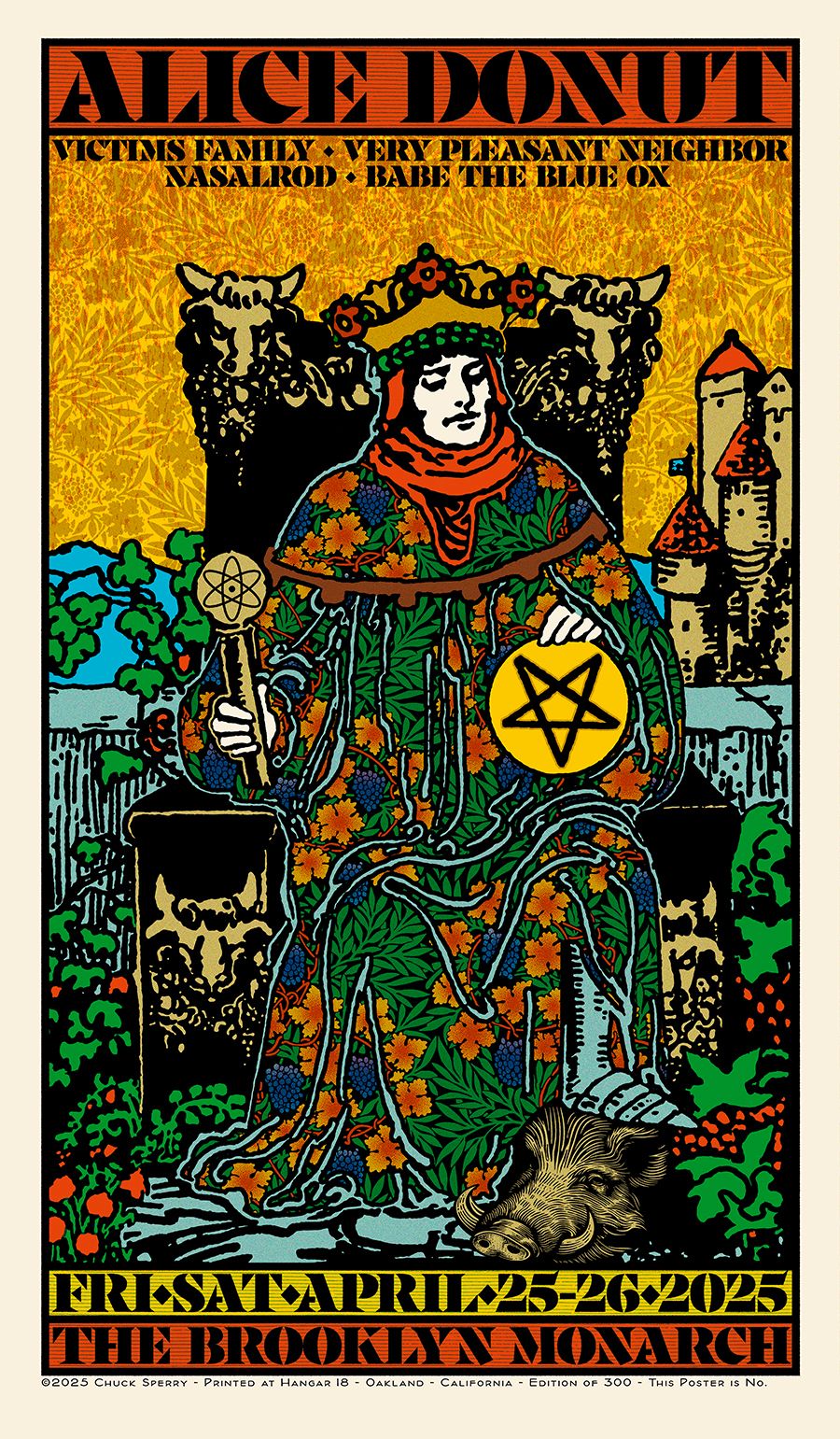 Serigraphie figuratif moyen format ALICE DONUT regular – CHUCK SPERRY – 50 × 86 cm