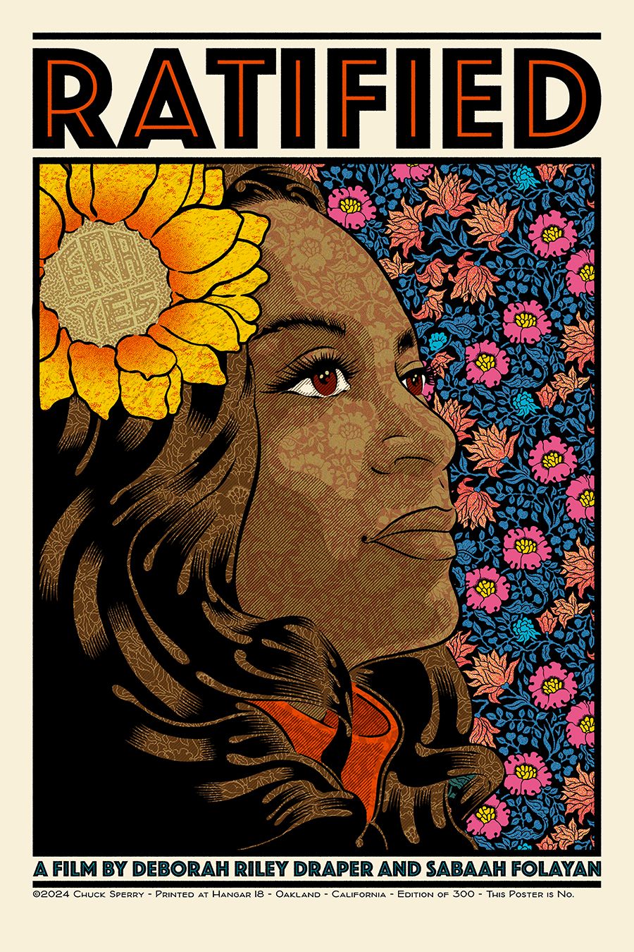 Serigraphie figuratif moyen format RATIFIED AP – CHUCK SPERRY – 53 × 80 cm