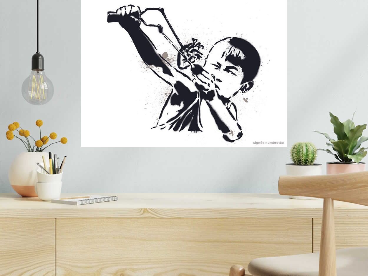 Serigraphie FOROVER de FALCO dans un intérieur – 70 × 50 cm