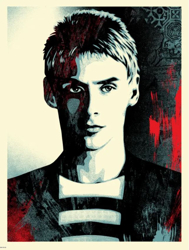Serigraphie street art moyen format The Tranquility of Solitude – OBEY : SHEPARD FAIREY – 61 × 46 cm