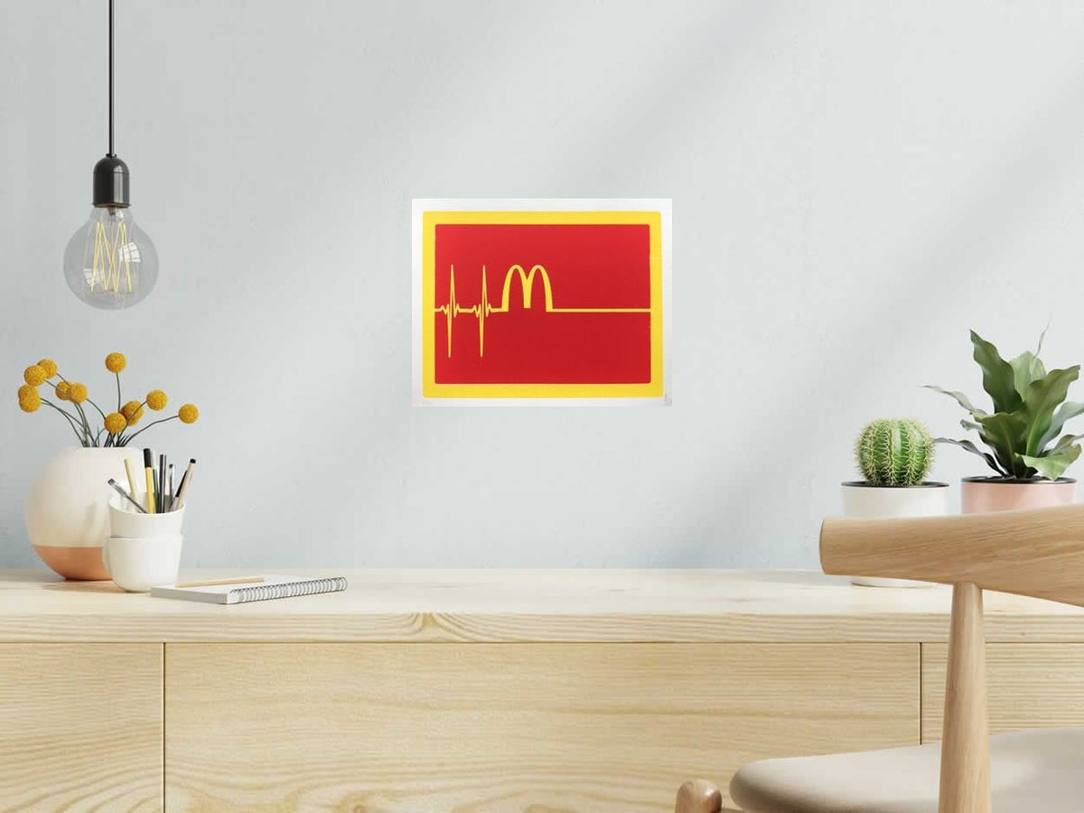 Serigraphie MAC LIFE - DIE AS YOU ARE de CANNED dans un intérieur – 30 × 24 cm