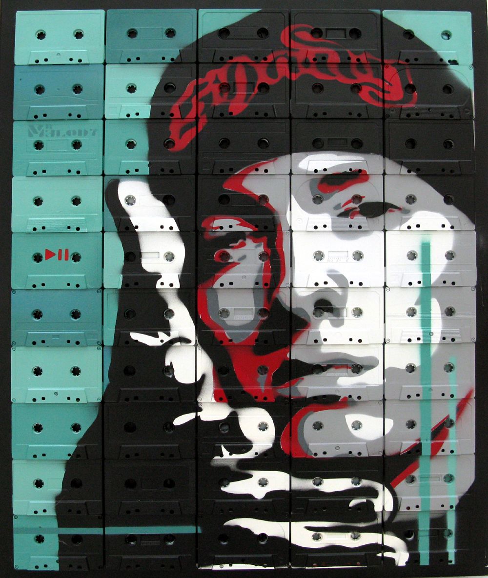 Tableau de MR MELODY a pour titre  SLIM S style street pop art, street art dim : MR MELODYprix:850