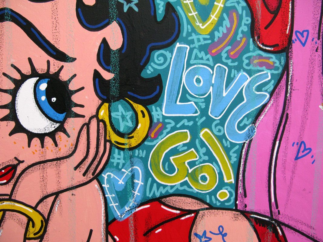 Tableau de RICO SAB a pour titre  So cute style street pop art dim : RICO SABprix:450