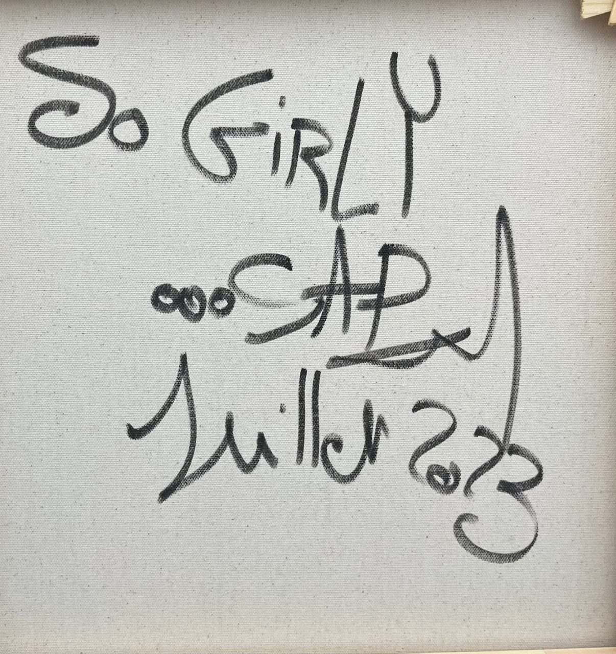 Tableau de RICO SAB a pour titre  So Girly style street pop art, street art dim : RICO SABprix:600