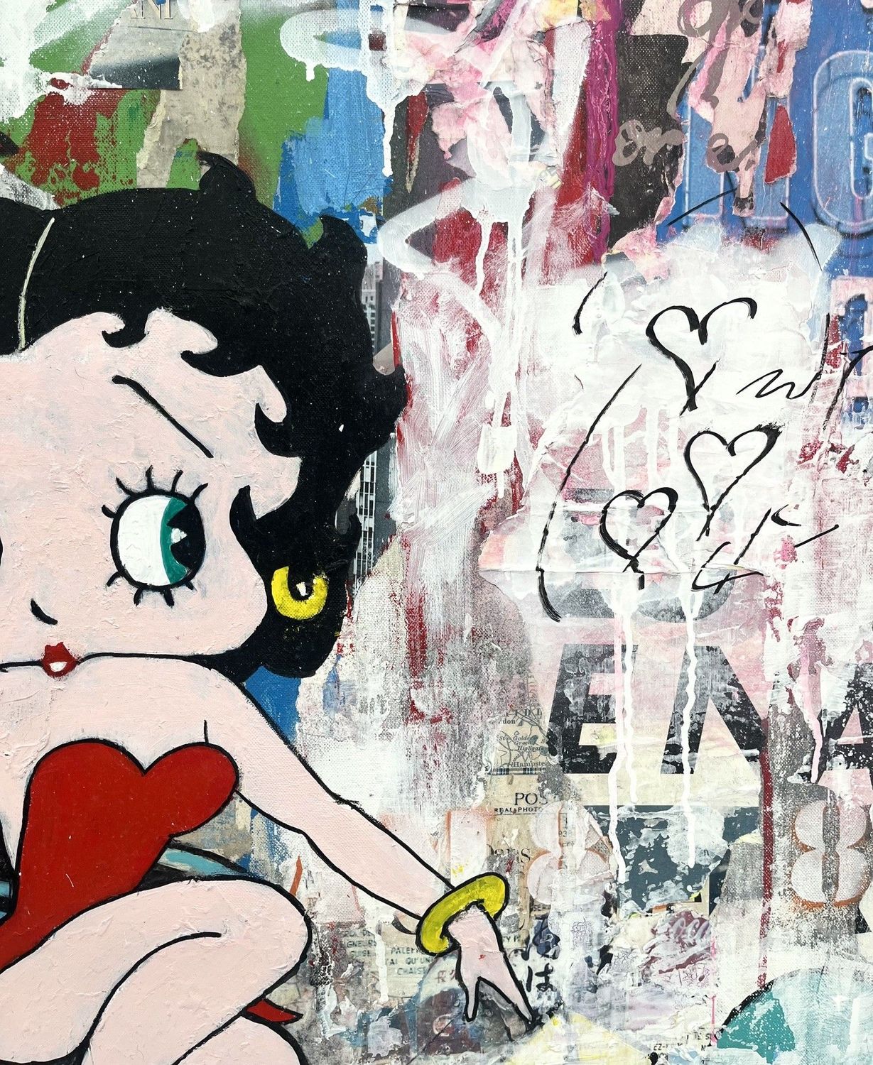 Tableau de PATRICIA GADISSEUR a pour titre  Speed Dating style graffiti, street pop art dim : PATRICIA GADISSEURprix:1300