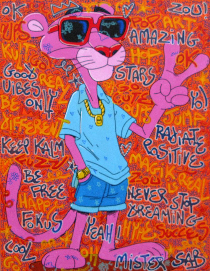Tableau de RICO SAB a pour titre  Stars style street pop art, street art dim : RICO SABprix:1350