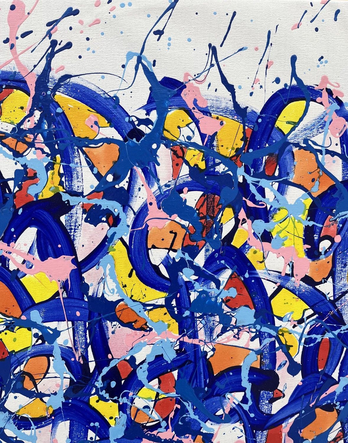 Tableau de STEPHANE RIME a pour titre  NONAME E75 style abstrait dim : STEPHANE RIMEprix:1600