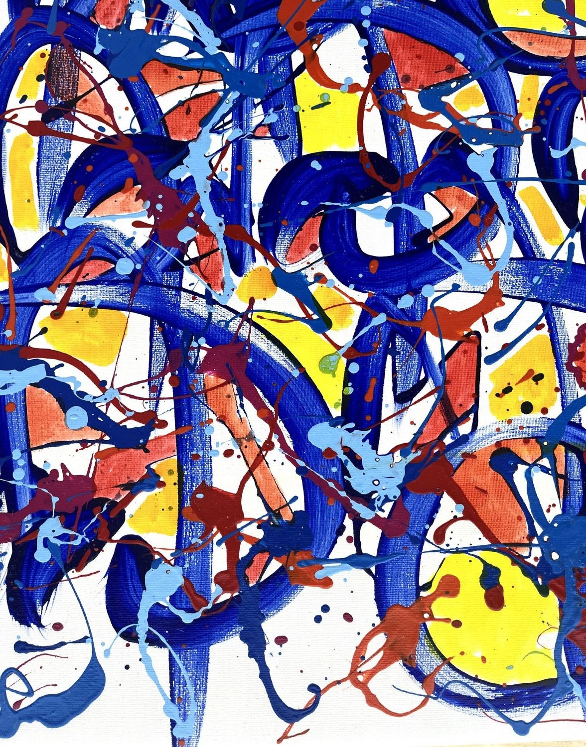 Tableau de STEPHANE RIME a pour titre  NONAME E77 style abstrait dim : STEPHANE RIMEprix:1600