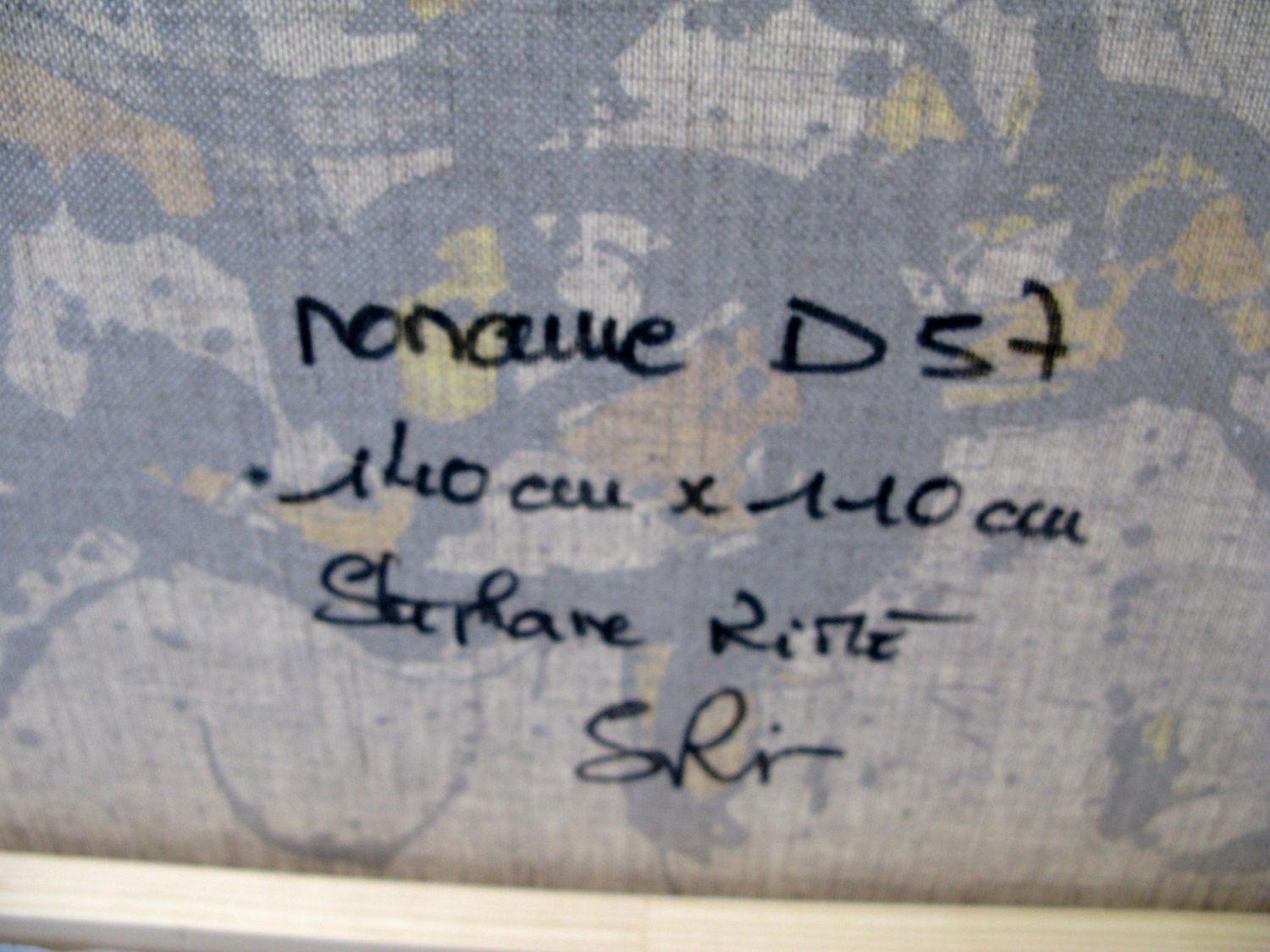 Tableau de STEPHANE RIME a pour titre  NONAME D57 style abstrait dim : STEPHANE RIMEprix:1350