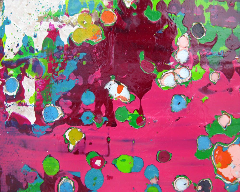 Tableau de CELINE WEBER a pour titre  STONE KUNZITE 2 style abstrait dim : CELINE WEBERprix:360