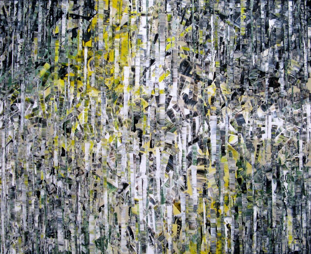 Tableau abstrait format xxl PEINTURE 09-2020-96 – ALAIN BECANNE – 100 × 120 cm
