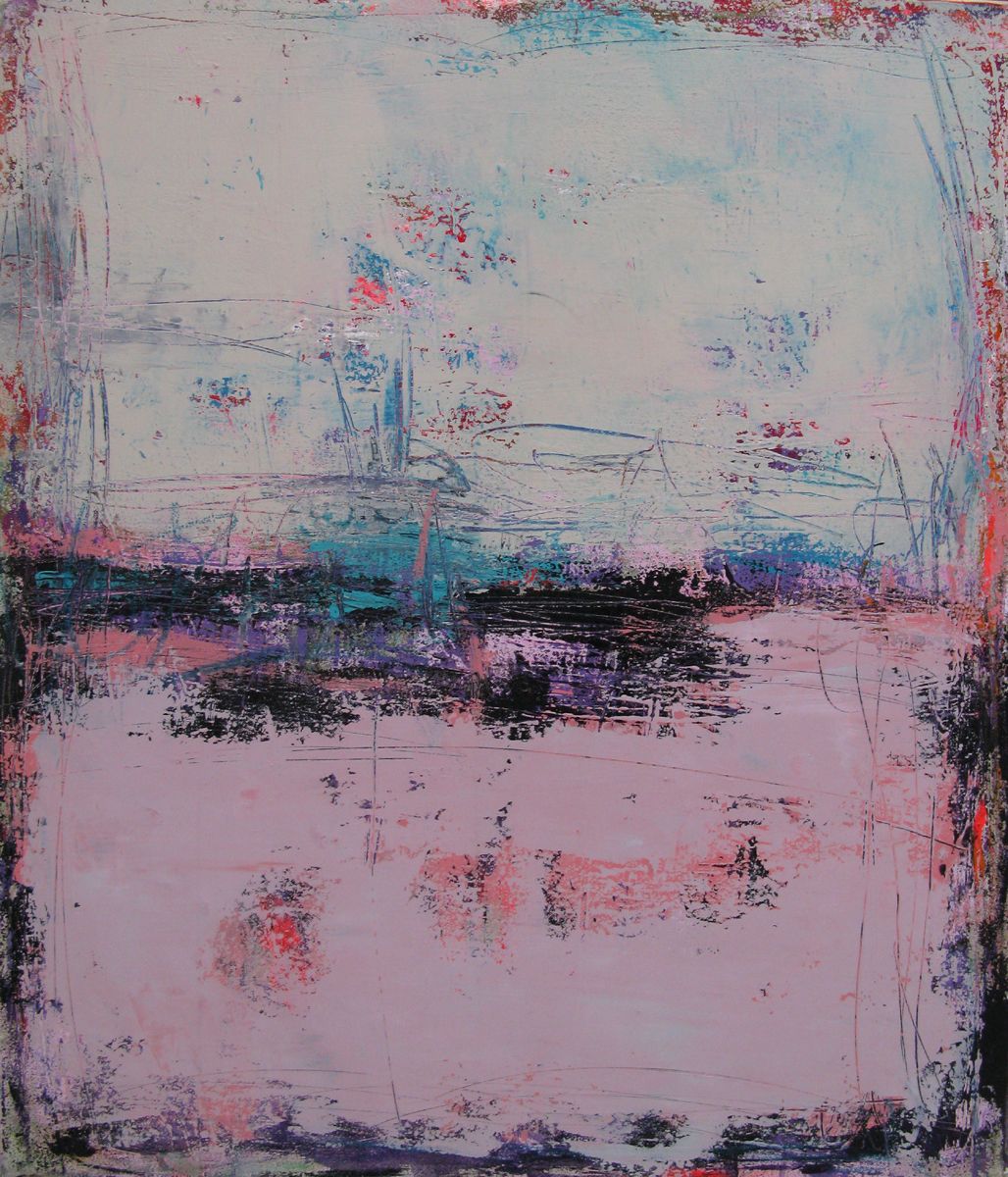 Tableau abstrait format xxl Nuances Pastels – TANIA CARRARA – 81 × 100 cm