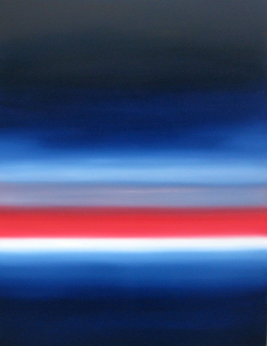 Tableau abstrait grand format bleu MICHIGAN LAKE XXIII – ELISE BARAT – 116 × 89 cm